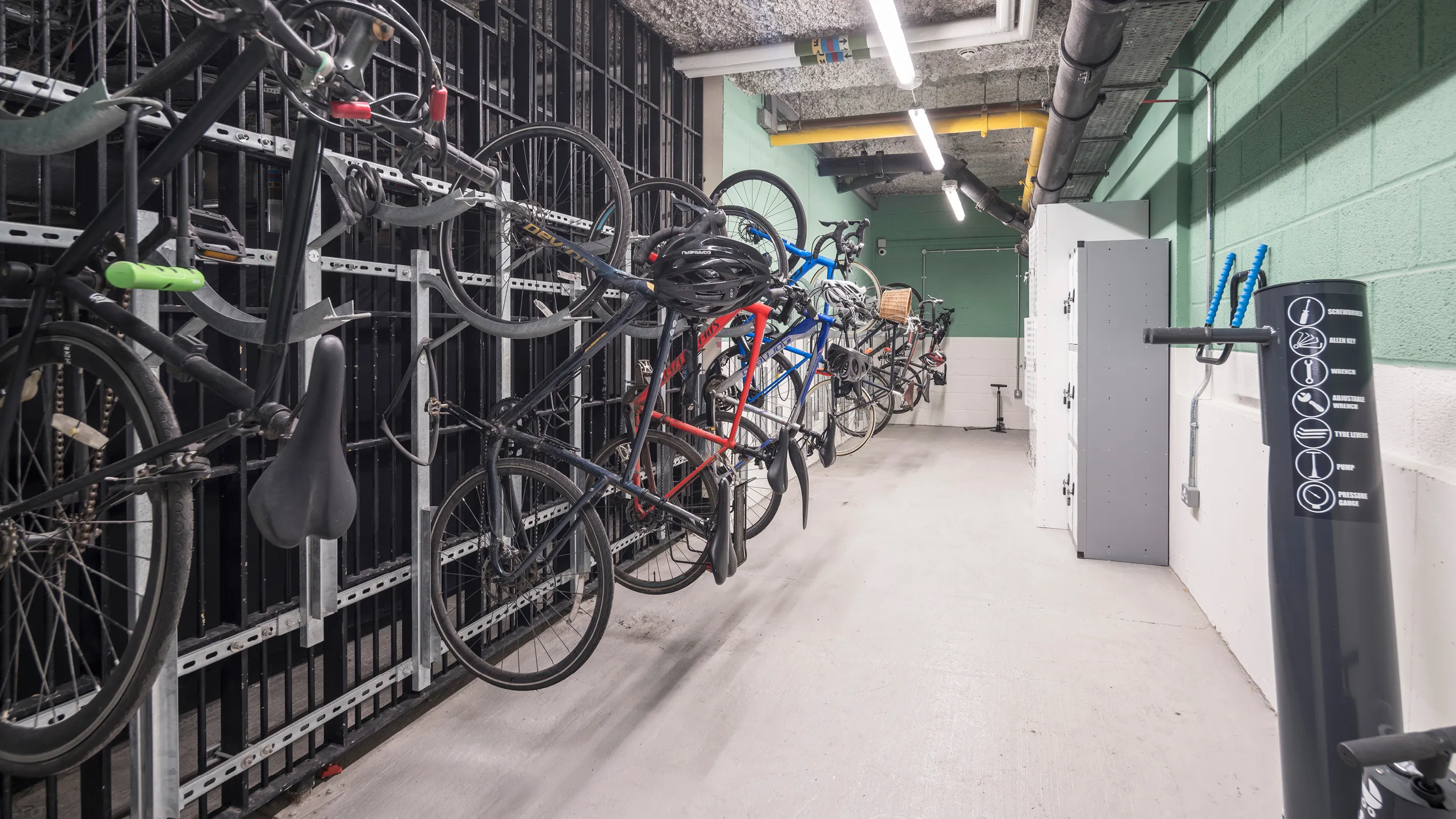 Bike storage & lockers